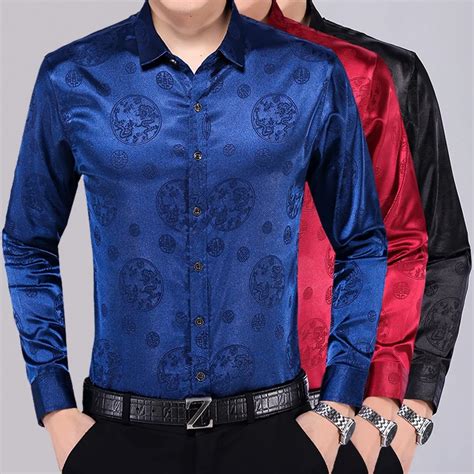 men's silk long sleeve shirts.